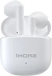 1MORE Q10 Wireless Earbuds, Bluetooth 5.3 Half in-Ear Lightweight Ear Buds, Comfort Fit, Deep Bass Stereo Headphones with Dual Mics, 26H Playtime, one Step-Pairing, IPX4 Waterproof Earphones (White)