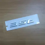 1x Chrome 35t Silver Plastic Decal Sticker Badge Emblem Turbo Engine AWD Limited (for: MG)