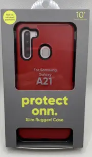 Protect Onn Slim Rugged Case Microbial Protection Samsung Galaxy A21