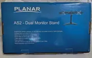 Planar AS2 Dual Monitor Stand (Black) for Monitors 15” to 24” - 997-5253-00