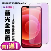 在飛比找momo購物網優惠-【滿板藍光】IPhone 12 PRO MAX 保護貼 滿版
