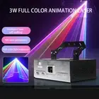 3W Laser Projector RGB DMX Strobe Stage Light DJ Disco Party Lighting