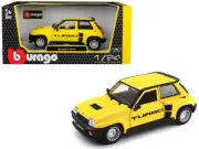 Renault 5 Turbo Yellow/Black 1/24 Diecast by Bburago