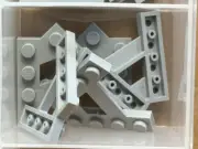 LEGO Parts - Light Bluish Gray Wedge, Plate A-Shape - No 15706 - QTY 5