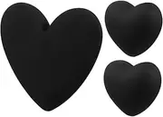 3pcs Box Charging Cable Accessories Heart Flat Back Charms Charger Case Decal Adorable Cable Protector Heart Cable Protector Heart Charm Black Resin