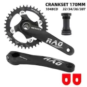170mm MTB Mountain Bike Crankset with Bottom Bracket 104BCD 34-38T Chainring