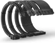Asiahorse Black PCIe 5.0 12VHPWR Sleeved PSU Extension Cable Kit 16AWG Cotton Cu