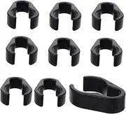 Abaodam 10Pcs Mic Cable Clips Durable Cord Clamps for Organizing Microphone Cables Fixing for Home Stage and Classroom Use