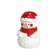 Snowman Pat Light Colorful Atmosphere Light Christmas Children's Gift Bedroom Bedside Silicone Night Light Accompanying