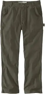[CARHARTT] Men's Rugged Flex Relaxed Fit Duck Dungaree Pant, Tarmac, 33W x 36L