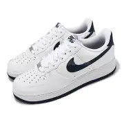 Nike Air Force 1 07 AF1 White Navy Men Classic Casual Shoes Sneakers FJ4146-104