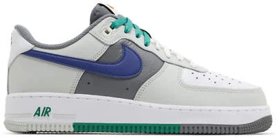 Nike Air Force 1 '07 LV8 'Split - Light Silver Deep Royal' Size 15