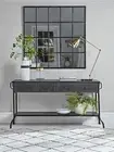 XXXL 1.2m x 1.2m PROVINCIAL FRENCH WINDOW MIRROR black NEW