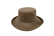 Jacaru 1506 Foldable Crushable Bucket Summer Sun Hat - Large Brim - One Size - Beige