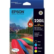 Epson 220XL Ink Cartridge High Yield Value Pack 4