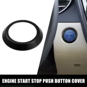 Vehicle One Click Start Button Cover Replacement for Toyota 80 Series Black