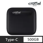 【CRUCIAL 美光】X6 500G 外接式SSD USB 3.2 GEN2 TYPE-C(X6-500G)