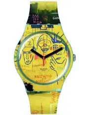 [Swatch] Hollywood Africans By Jean-michel Basquiat Watch in Yellow