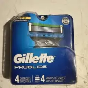 Gillette Proglide Mens Razor Blade Refills 4 Cartridges