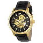 台灣保固英威塔INVICTA 22578 VINTAGE復古機械錶G2666Z機芯男士錶不鏽鋼金色黑錶盤男錶手錶