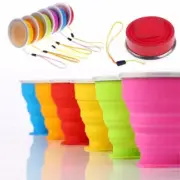 3-Pack Silicone Retractable Water Cup Travel Camping Outdoor Collapsible Cups