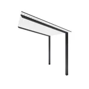 Exterior Life 3.25m Hollywood Monument/Pearl White Pergola