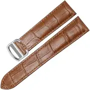 [XNWKF] Watch Band For Cartier TANk SOLO RONDE DE Genuine Leather Watch Chain Folding Buckle Watch Strap Accessories Watch Bracelet Belt