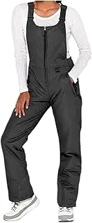 [Generic] Womens Snow Suit Snowpants Snow Bibs Insulated Overalls Water Resistant Snow Pants Winter Ski Bibs with Pockets