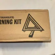 NEW IN BOX (SET OF 3) Highway Safety Warning Triangles Kit Emergency Sign Signal