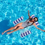 Portable Inflatable Swimming Pool Float Hammock Water Hammock Lounger Pool Floating Bed