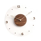 Wall Clock Simple Round Battery Operated Decor Clock for Home Farmhouse Gift