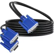 to 2 Male Full HD 1080P Dual Monitor VGA Splitter Cable Video Cord Y Adapter