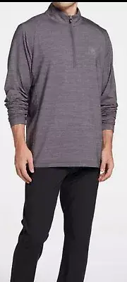 NWT Travis Mathew Gray Fresh Energy Long Sleeve 1/4 Zip Pullover Mens XXL