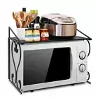 Microwave Oven Rack Storage Stand Holder Kitchen Counter Organizer Metal Shelf