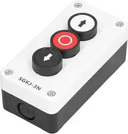 Respicefinem Boat Lift Switch, Momentary Switch Station Box Up and Down Stop Switch Control Push Button for Winch Roller Door Truck Tail Lift Hoist Crane Boat (SGKJ-3N)