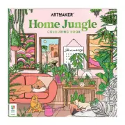 Art Maker Home Jungle Colouring Book Adult Entertainment Activity Book Craft