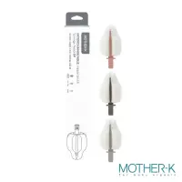 在飛比找momo購物網優惠-【MOTHER-K】舒芙蕾奶嘴刷 替換頭3入