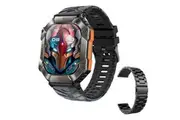 Smartwatch with Bluetooth Answer/Dial, 2-Inch Screen, Fitness Tracker for Men, Large Battery (Black)