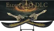 Superbuybox Elden Ring DLC Shadow of The Erdtree Greatsword of Radahn Lord Pair Starscourge Greatsword Martial Arts Sword Game Collection Room Desk Decoration, Zinc