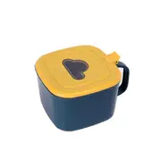 4 Compartments Seasoning Box With Lid,Seasoning Storage Box Container,Kitchen Plastic Seasoning Box(Bule)