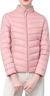 [JEShifangjiusu] Women's Waterproof Windbreaker Parka Jacket Lightweight Zip Quilted Sports Coat, Red 1, XXL