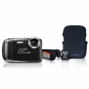 Fujifilm XP130 16.4MP Waterproof Digital Camera Bundle - Dark Silver (600019956)