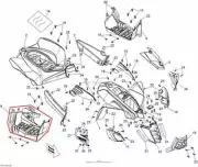 NEW OEM CAN-AM DS 70 MINI RIGHT FOOTWELL SPLASH MUDGUARD