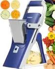 Safe Mandoline Slicer Upright Vegetable Chopper-Julienne Dicer for Kitchen, P...