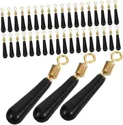 BESPORTBLE 50pcs Rotating Float Adapters for Saltwater Freshwater Fishing Tangle Float Stops Fishing Line Beads Stop Accessories