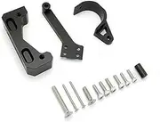 ZUXIM for Zero, 10X Scooter Steering Stabilizer Damper Bracket Front Wheel Modification Bracket Electric Scooter Parts Electric Scooters Damper Kit(Black Only Bracket1)