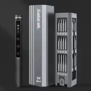 Precision Electric Screwdriver Set with 42 Magnetic Bits 5 Torque Settings