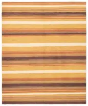 Vintage Hand Woven Carpet 7'6" x 9'6" Traditional Wool Kilim Rug