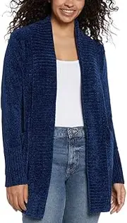 [Orvis] Womens Cardigan Sweater Chenille Pockets Soft Open-Front Midweight