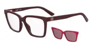 Moschino Love MOL661/C with Clip-On LHF/U1 Women’s Glasses Burgundy Size 54 - Private Health Rebate - Blue Light Block Available